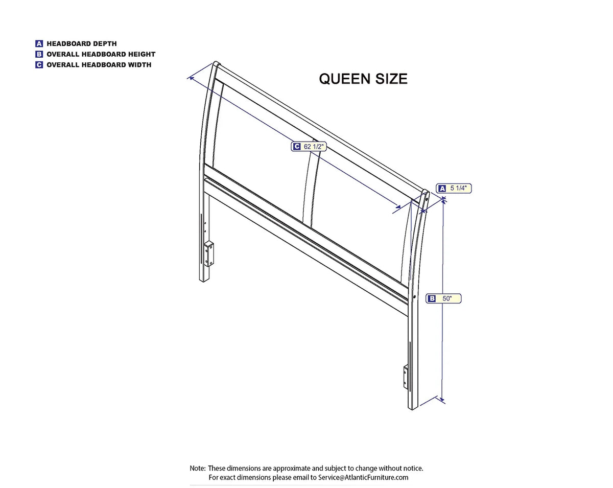 Queen Espresso Headboard W96782