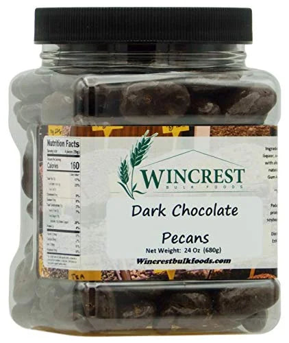 Dark Chocolate Pecans 1.5 Lb Tub Y3691