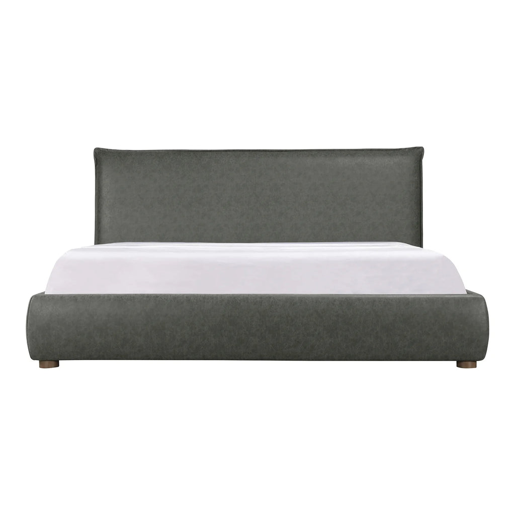 Queen Bed Slate Vegan Leather L921916
