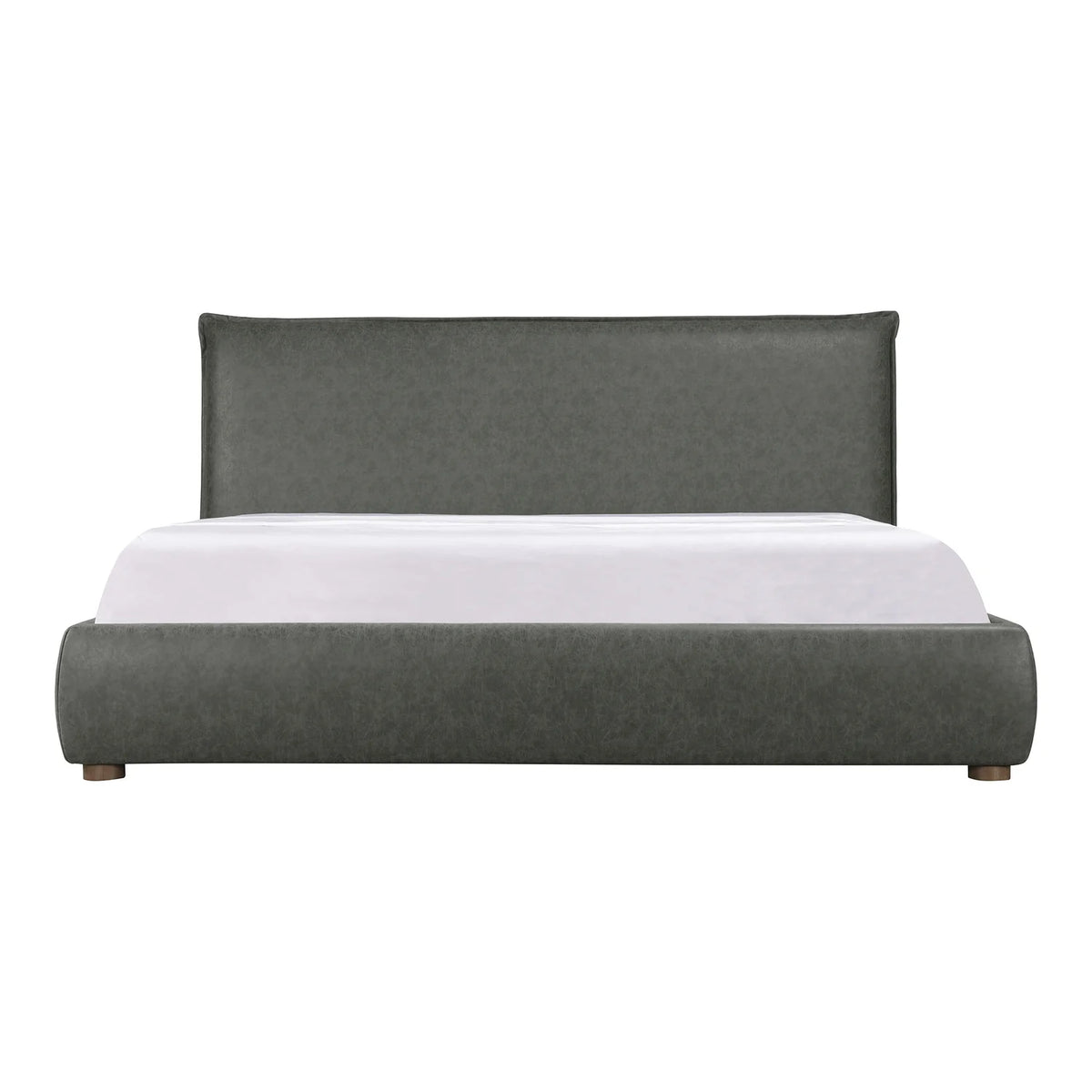 Queen Bed Slate Vegan Leather L921916