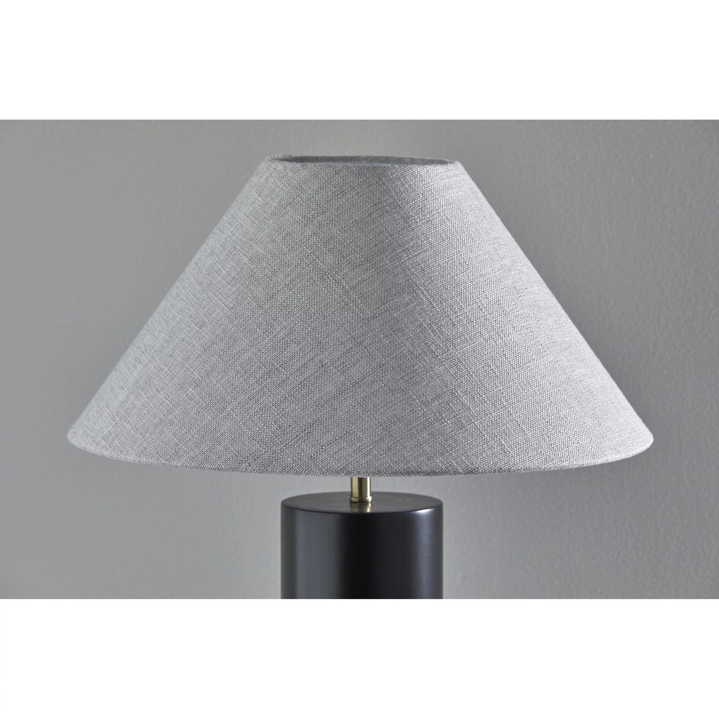 Black Poplar Wood Table Lamp Q6736