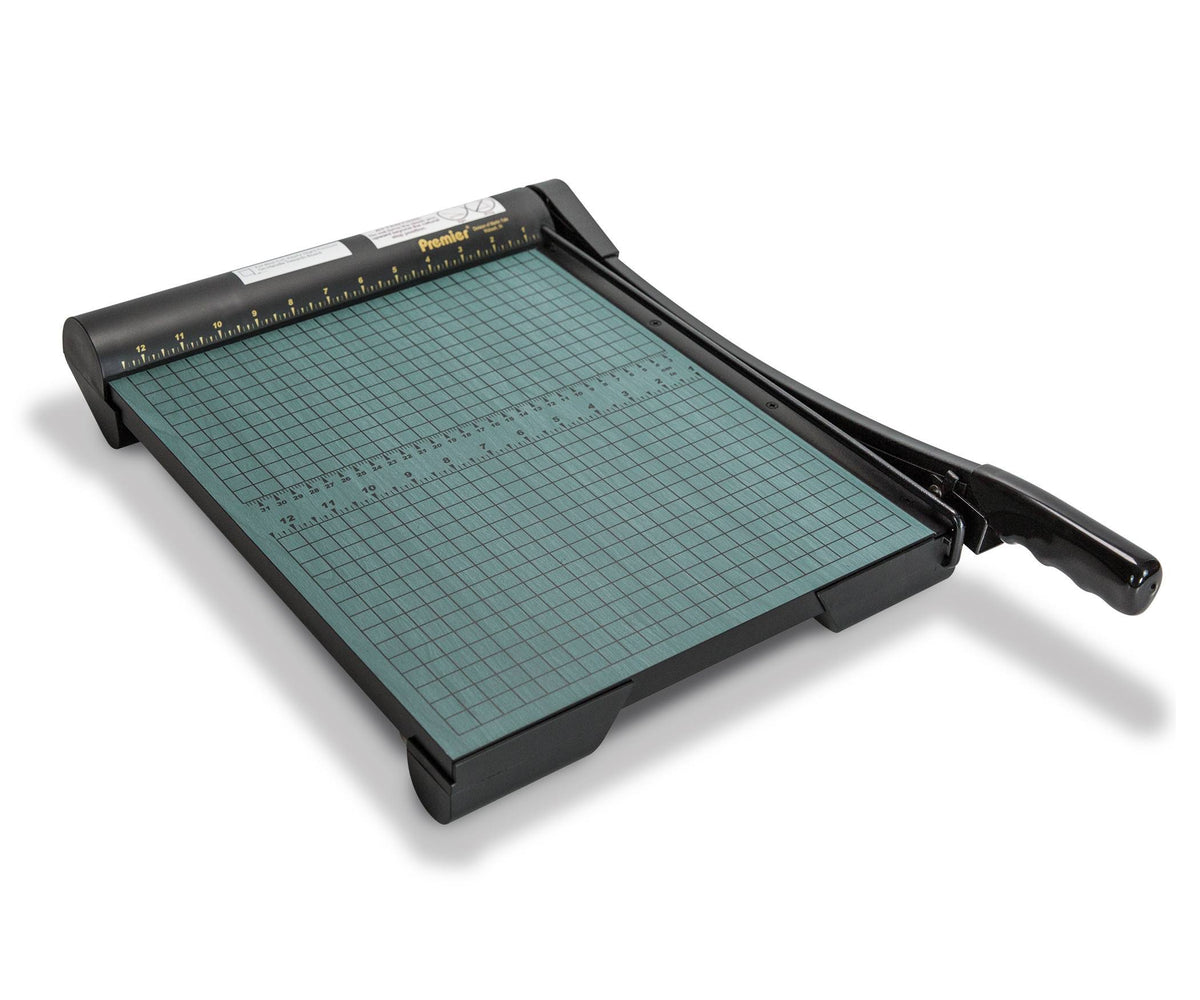 Green Paper Trimmer 20 Sheets Wood Base J6329