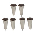 26cm Fluted Flower Vases Stake E871663