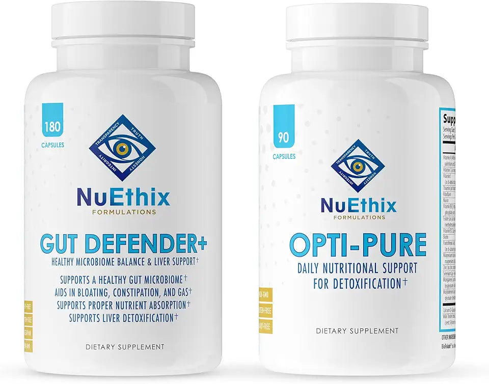 Detoxification and Microbiome Balance Supplement Bundle, 30 Servings and 90 Servings J111