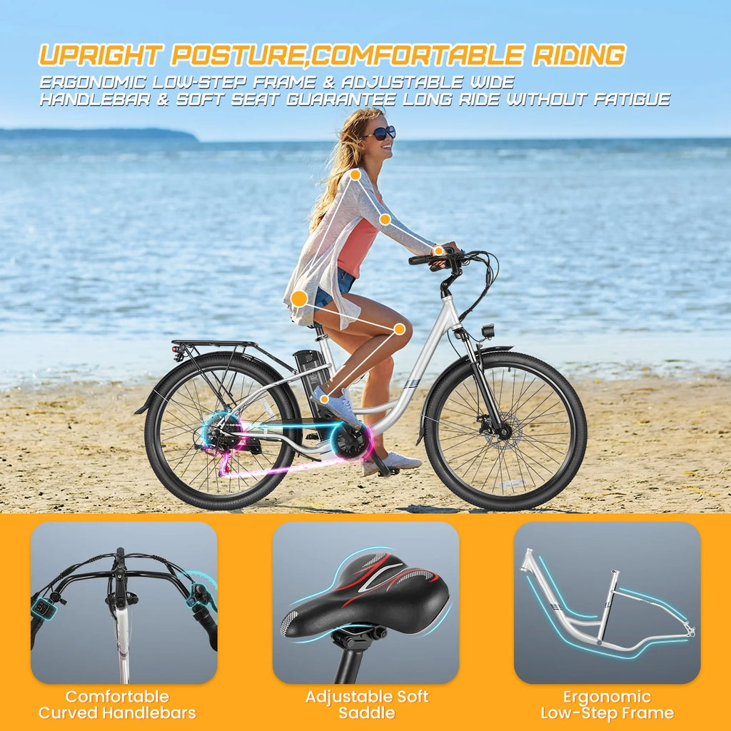 500W Electric Hybrid Bike with 48V 7.8Ah Battery Z632033