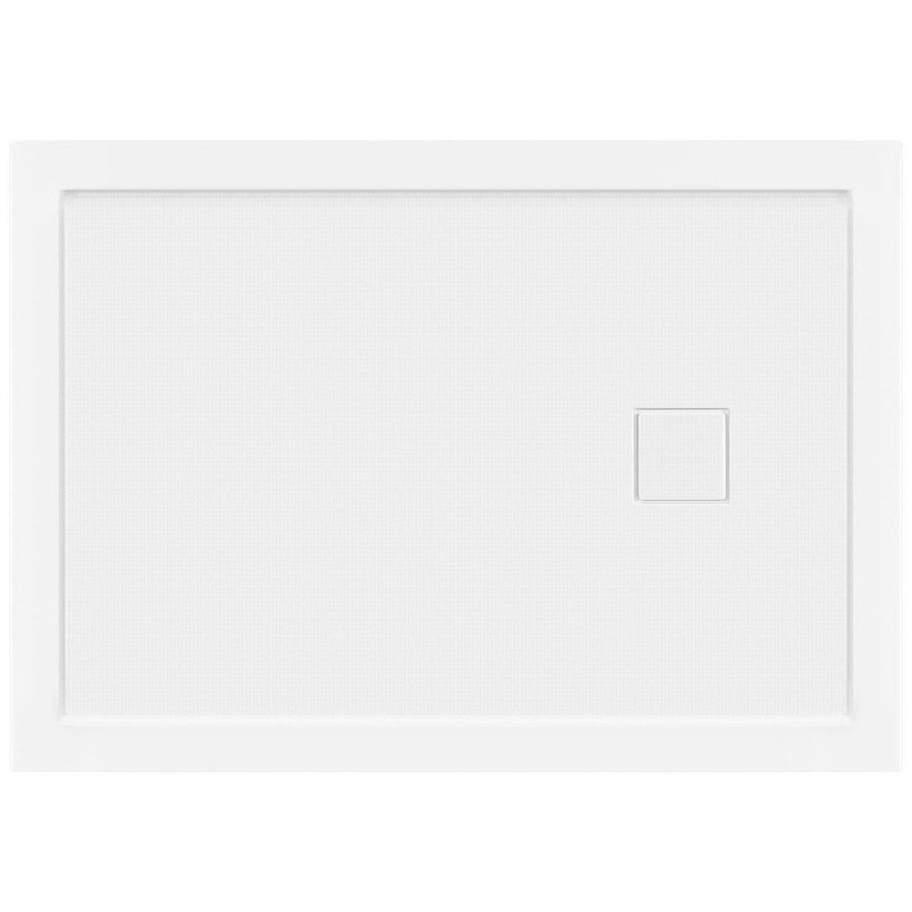 48x22x34x22 Shower Base Pan Left Double Threshold Right Drain M80996