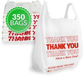 Thank You Plastic Bags 350 Count White N84870