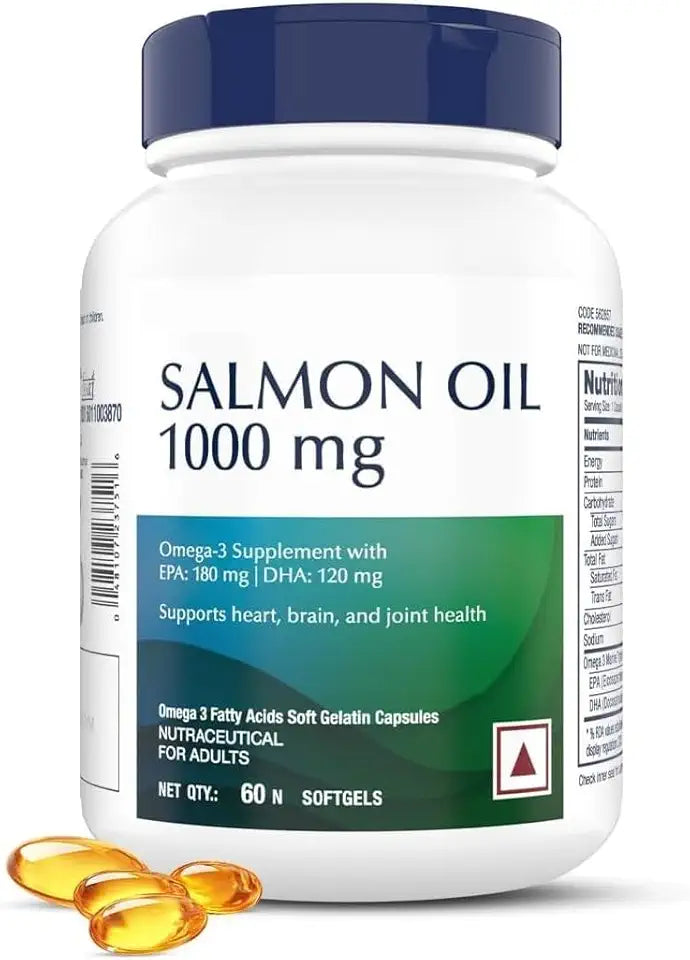 Salmon Oil 1000MG 60 Softgels Omega-3 EPA DHA I997