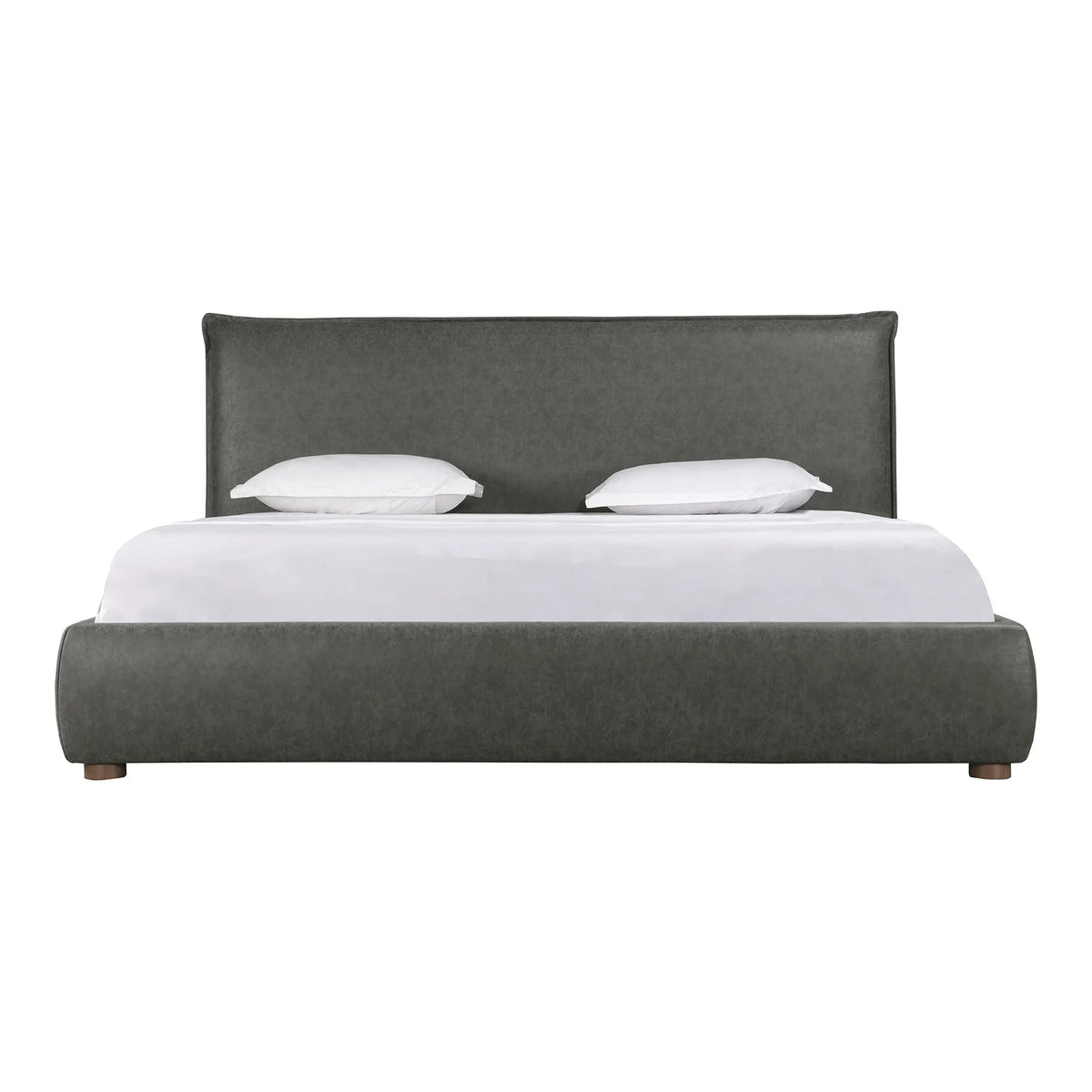 Queen Bed Slate Vegan Leather L921916