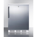 Freestanding Refrigerator-Freezer with Lock and White Cabinet W2280