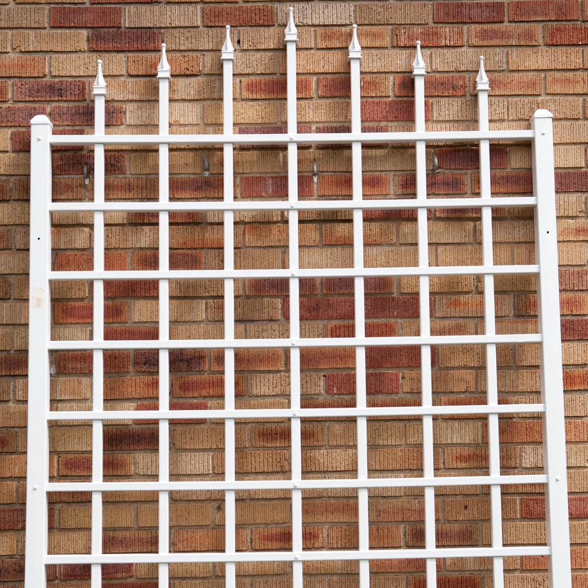 White Vinyl Wall Trellis U480