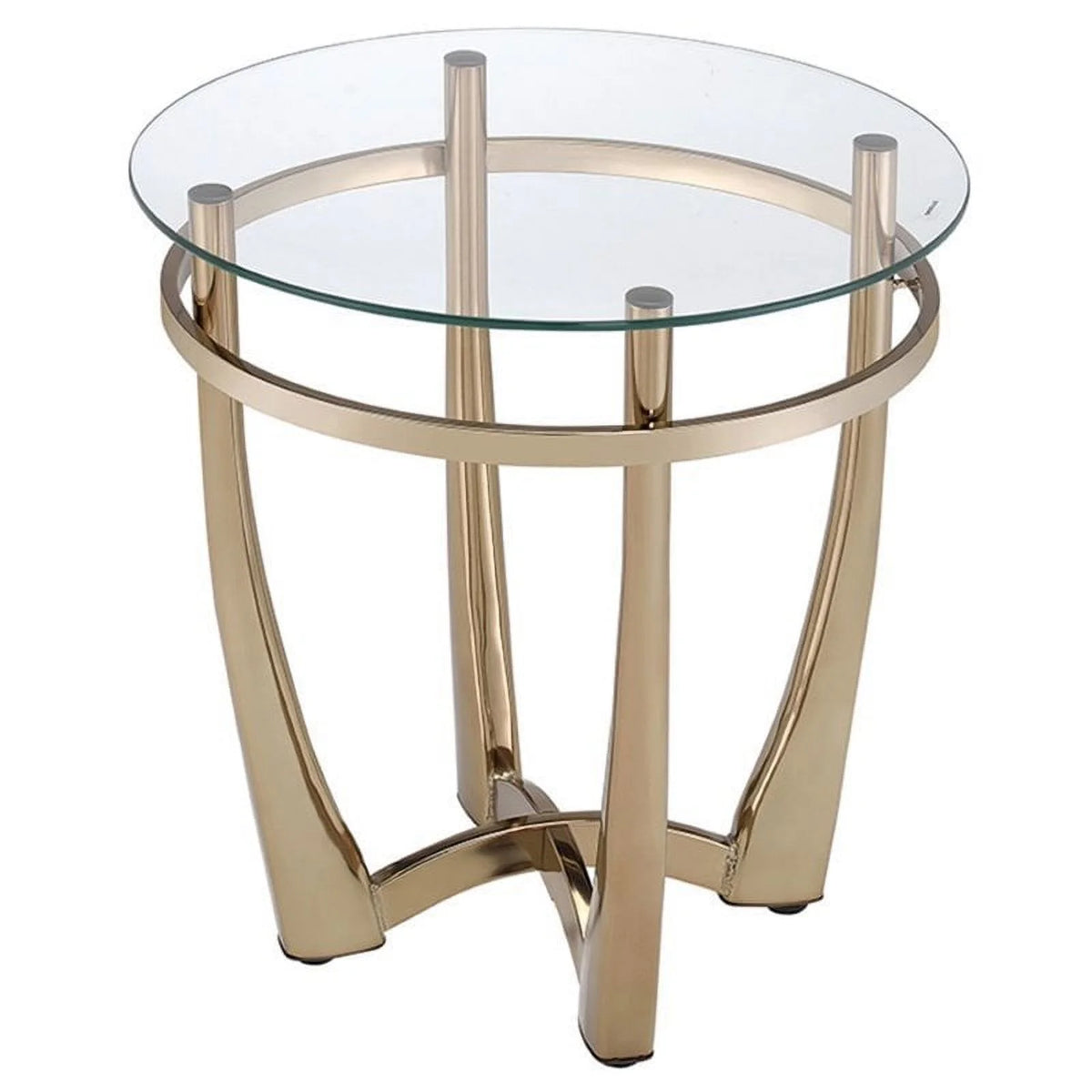 2-Piece Round Glass Top Coffee Table and End Table Z639945