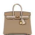 Trench and Beton Togo Leather Bag V40535