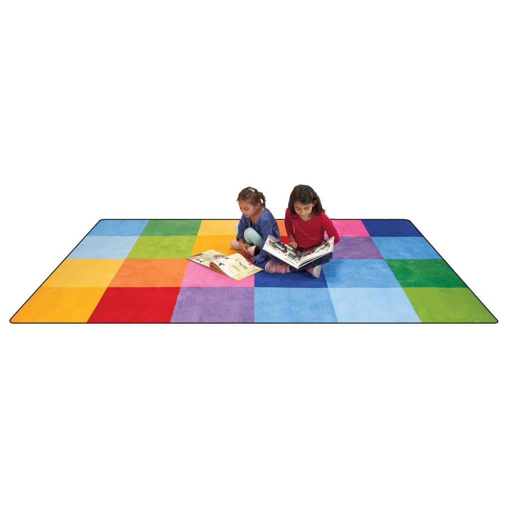 Learning Carpets Rectangle Rainbow Mosaic-Size:Small V571