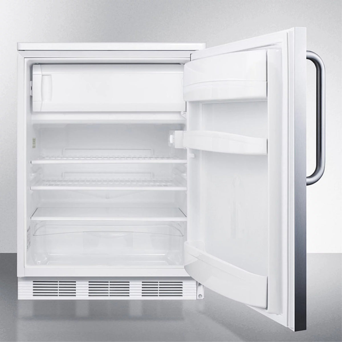 Freestanding Refrigerator-Freezer with Lock and White Cabinet W2280
