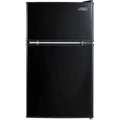 Black 3.2 Cu ft Two Door Mini Fridge with Freezer R728772