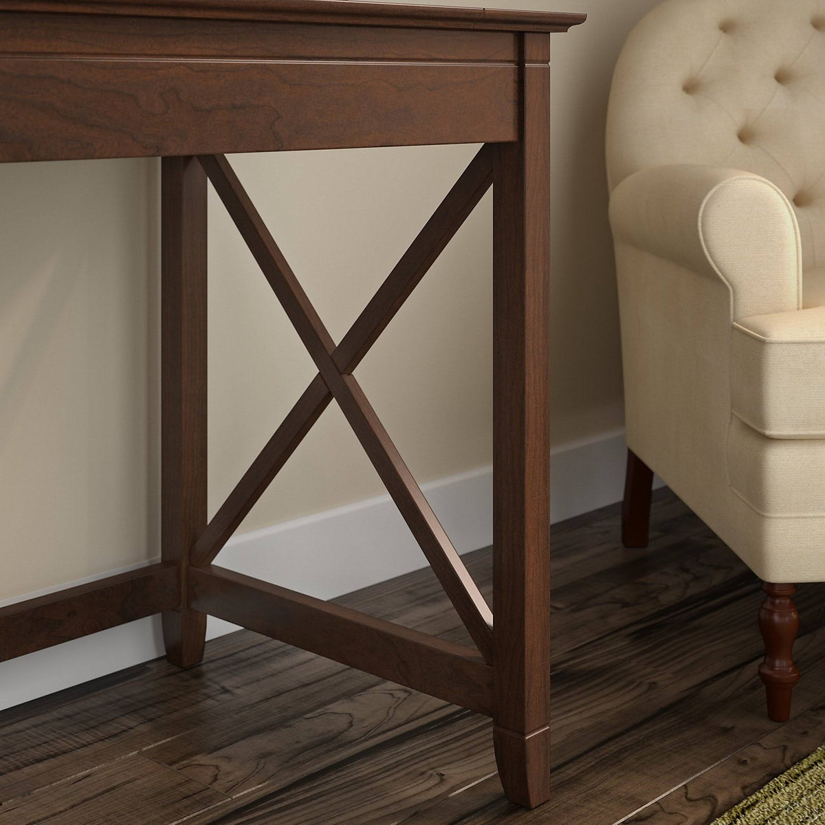 60-Inch L-Shaped Desk with Mobile File Cabinet C3809