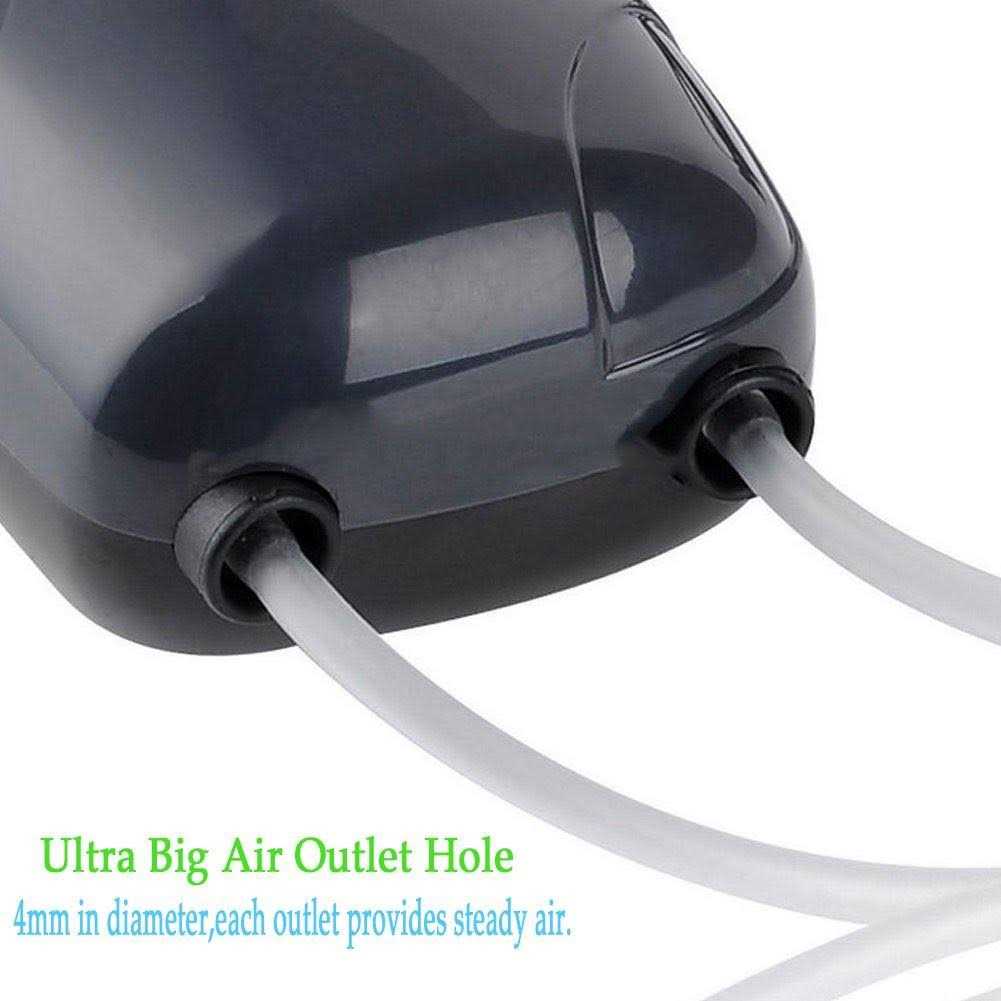 2 Air Bubble Disk Stone Aerator Aquarium Fish Tank Pond Pump Hydroponic Oxygen with 2M Silicone Tube D69065