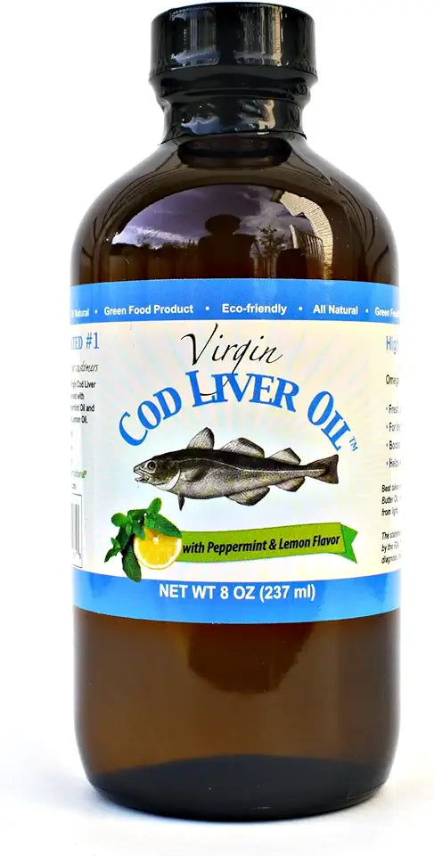 Cod Liver Oil 8 Fl oz Lemon Peppermint Flavored B235344