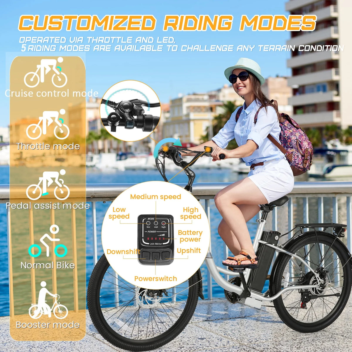 500W Electric Hybrid Bike with 48V 7.8Ah Battery Z632033