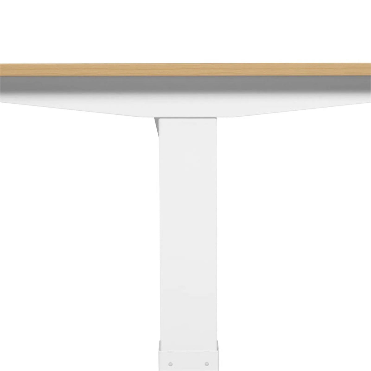 White Height Adjustable Wood and Metal Desk E4371