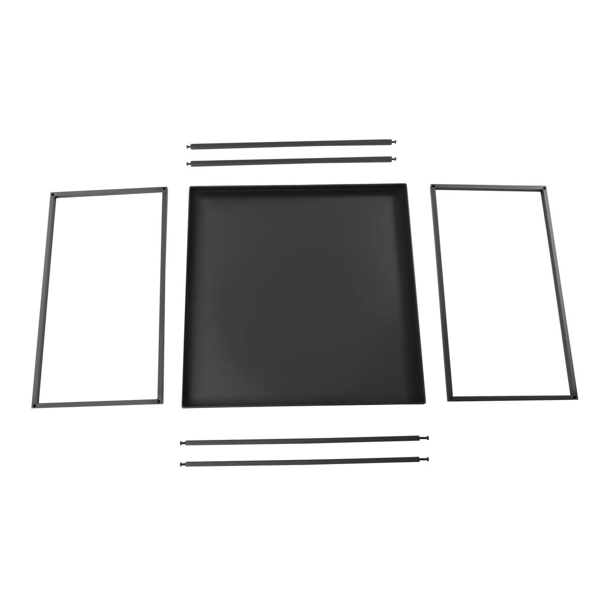 Black Metal Tray End Table S231