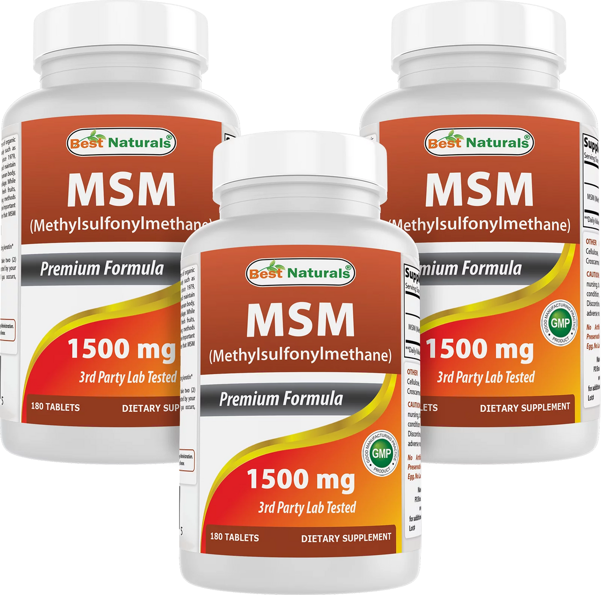 MSM 1500 mg 180 Tablets Y53190