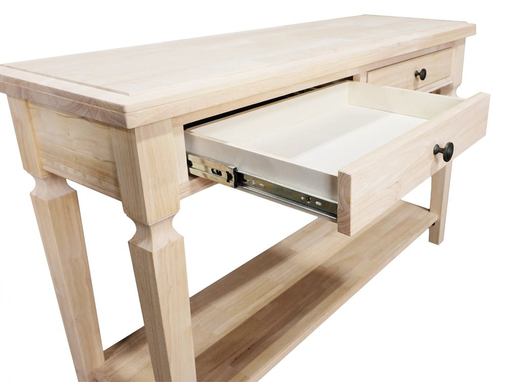 Solid Wood Sofa Table with Drawers L825