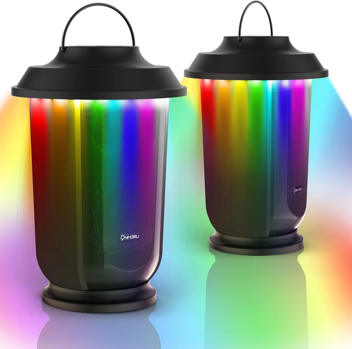 Outdoor Bluetooth Speaker with LED Lights, 2 Pack J84871