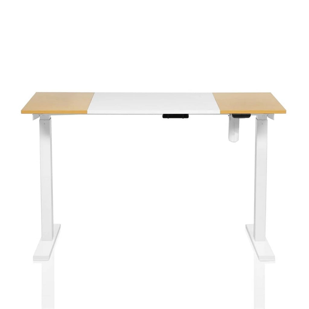 White Height Adjustable Wood and Metal Desk E4371