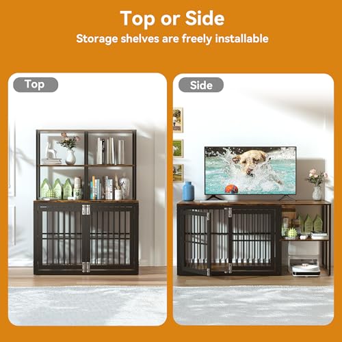 Large Breed Heavy Duty Dog Crate Furniture J6523