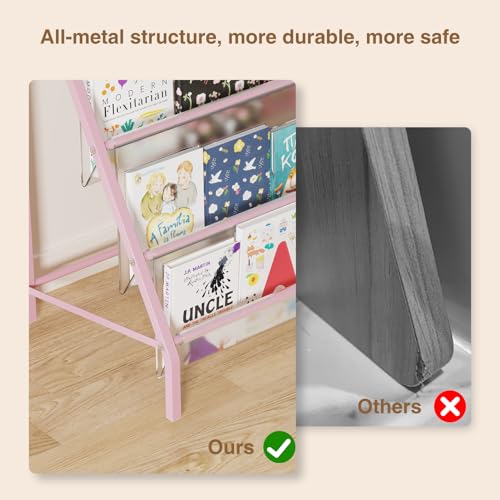 4 Tier Metal Kids Bookshelf H9234