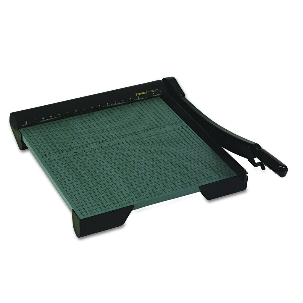 Green Paper Trimmer 20 Sheets Wood Base J6329