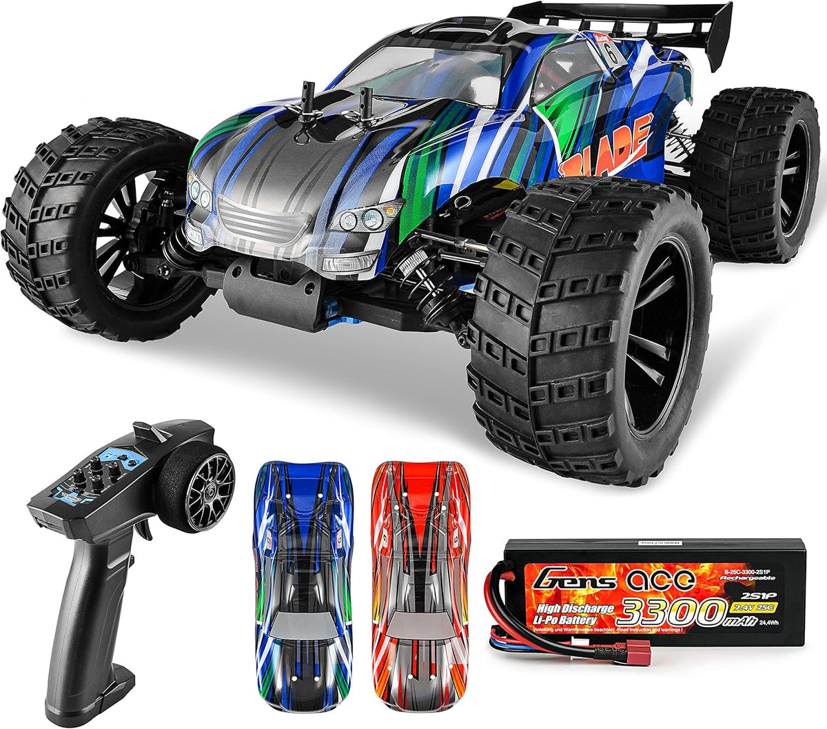 1/10 Scale Brushless 4WD Off Road RC Monster Truck P7416