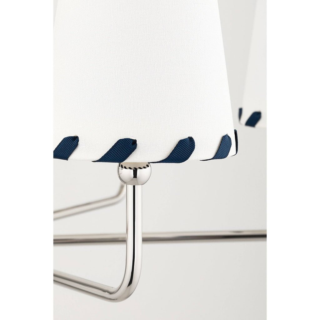 6 Light Polished Nickel Chandelier I55410