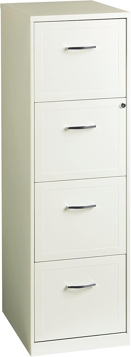 4 Drawer Metal File Cabinet, Black S925658