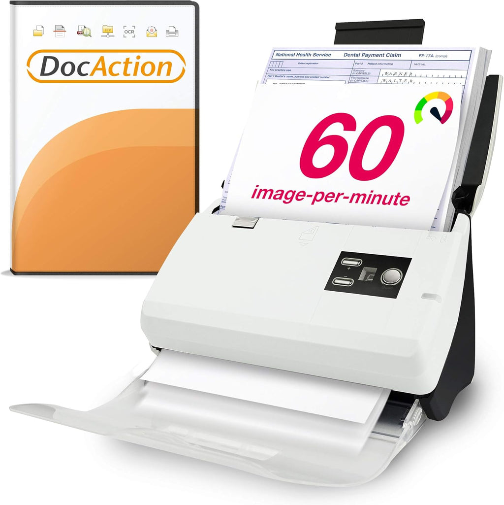 Duplex Document Scanner with 50 Sheet Auto Document Feeder G198