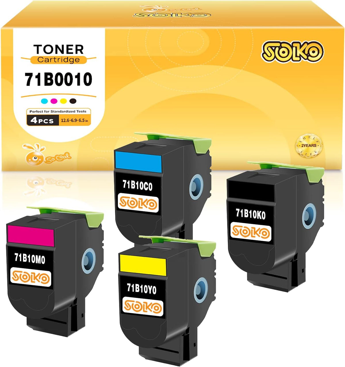 Remanufactured Toner Cartridge Replacement Black Cyan Magenta Yellow E8247