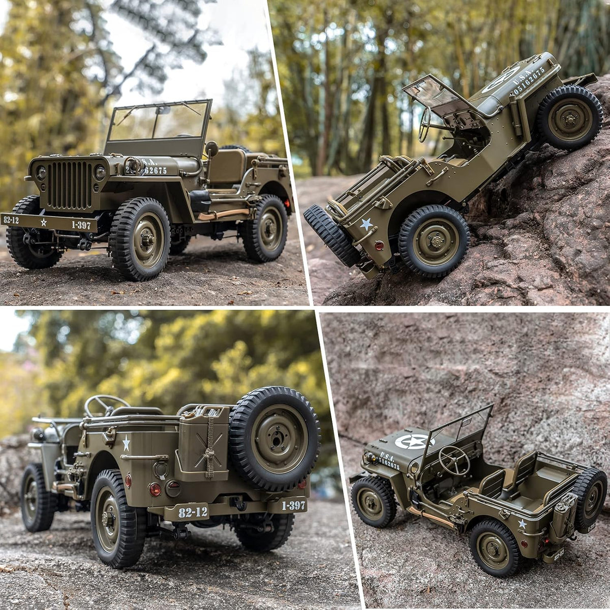 1/12 4x4 RC Rock Crawler with LED Lights T63358