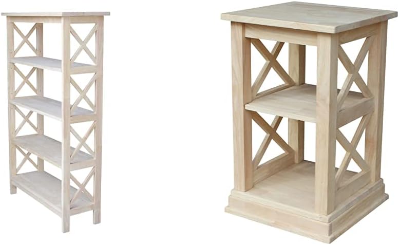 4-Tier X-Sided Bookcase L585954