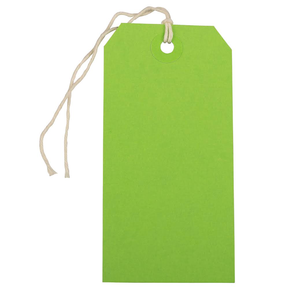 Gift Tags with String Green Q90360