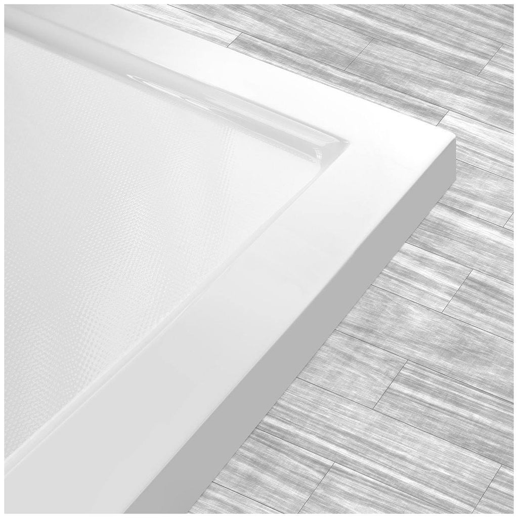 48x22x34x22 Shower Base Pan Left Double Threshold Right Drain M80996
