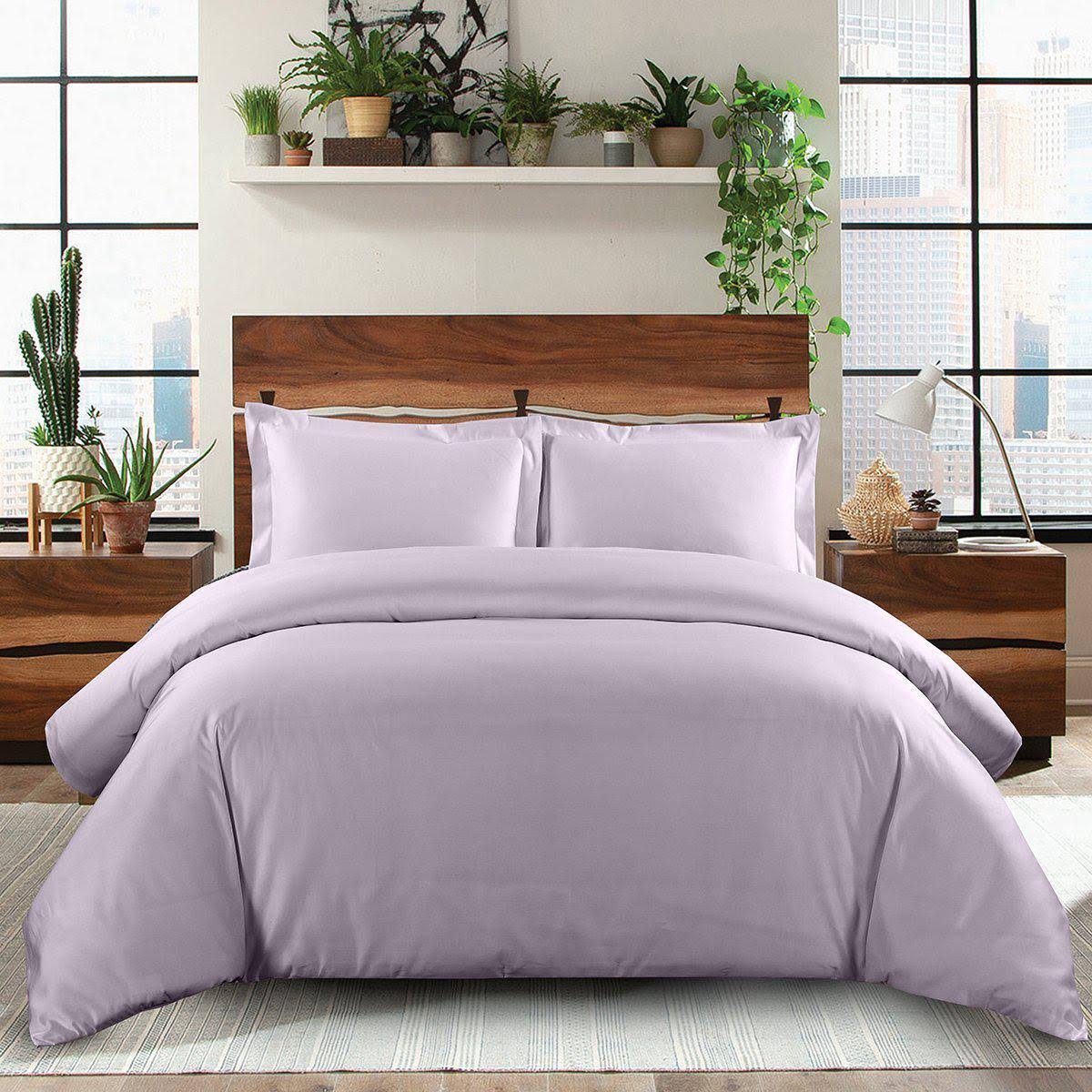 600TC Duvet Cover Set King/Calking Ivory I5374