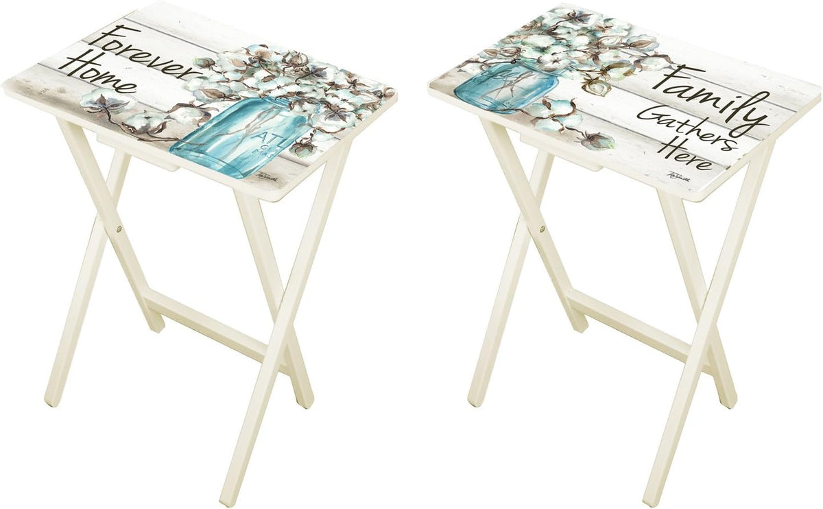 Set of 4 TV Trays with Stand P631