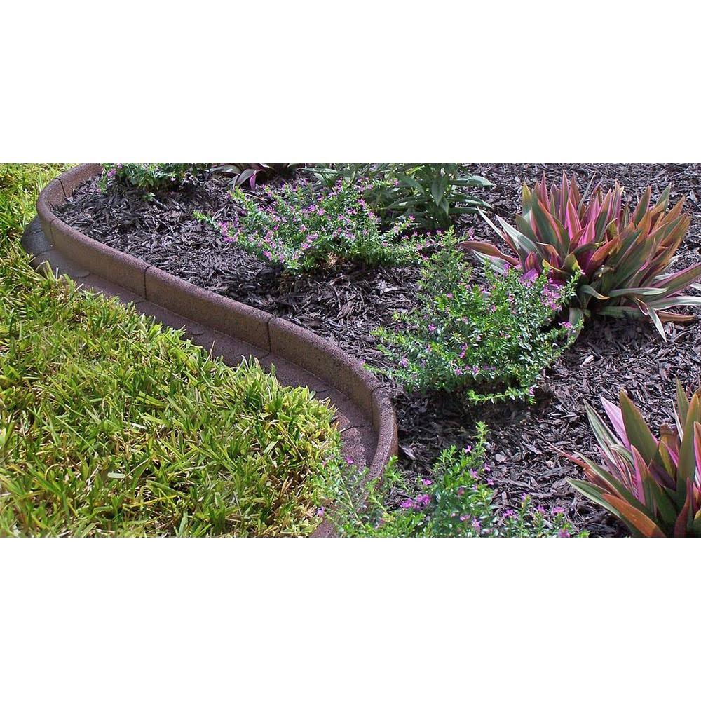 Green Rubber Landscape Edging 48-Count S947077
