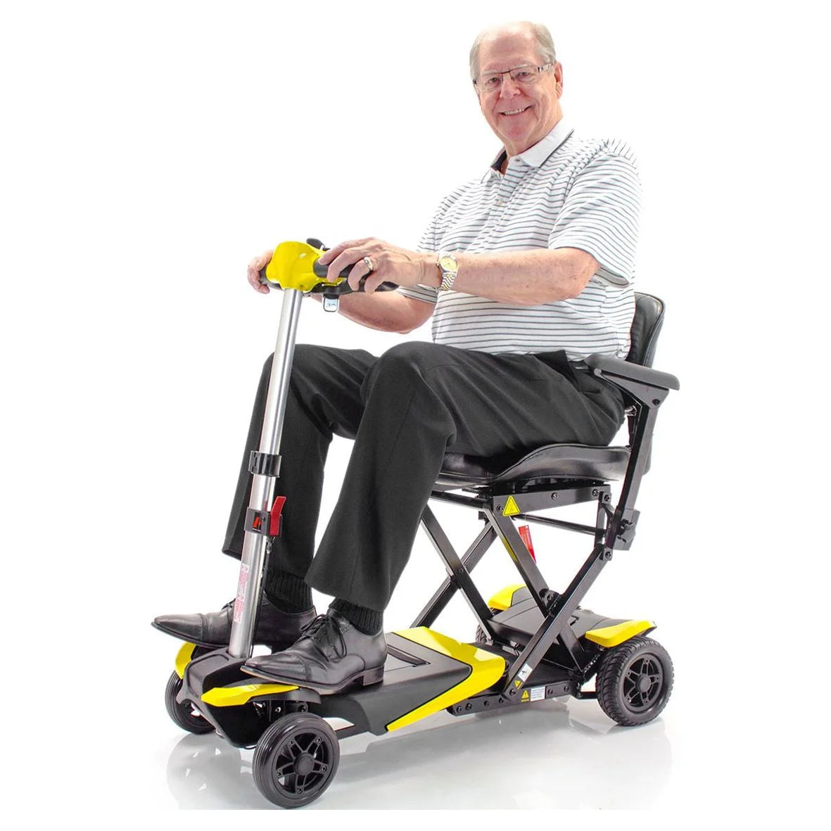 Red 4-Wheel Electric Folding Mobility Scooter H96357