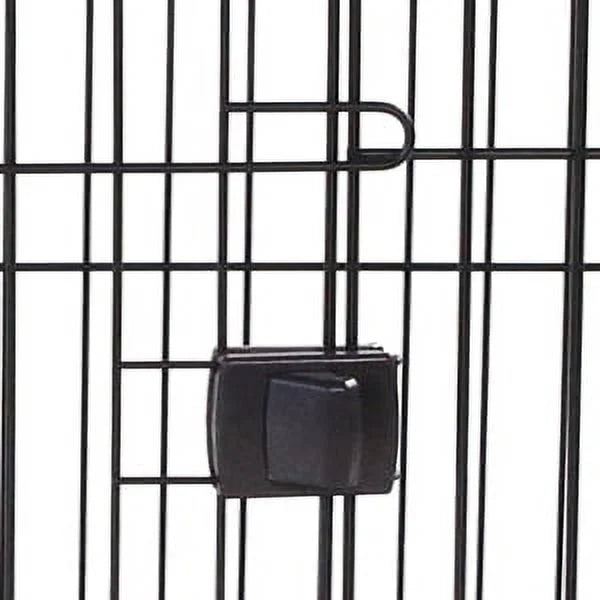 Black Dog Crate Furniture with Dog Mat G131