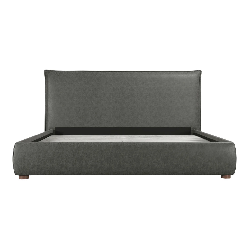 Queen Bed Slate Vegan Leather L921916