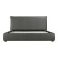 Queen Bed Slate Vegan Leather L921916