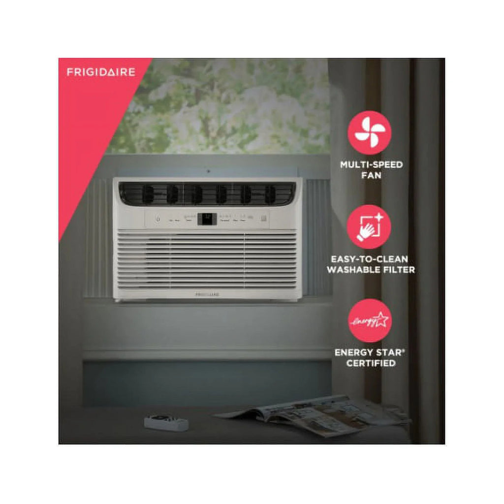 8,000 BTU 115-Volt Window Air Conditioner with Remote WIFI White P5371